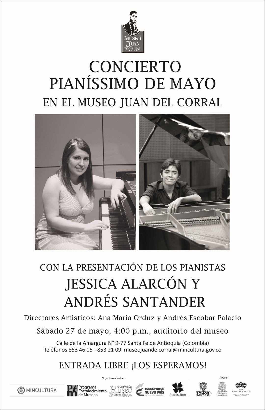 Afiche concierto PIAN+ìSSIMO DE MAYO