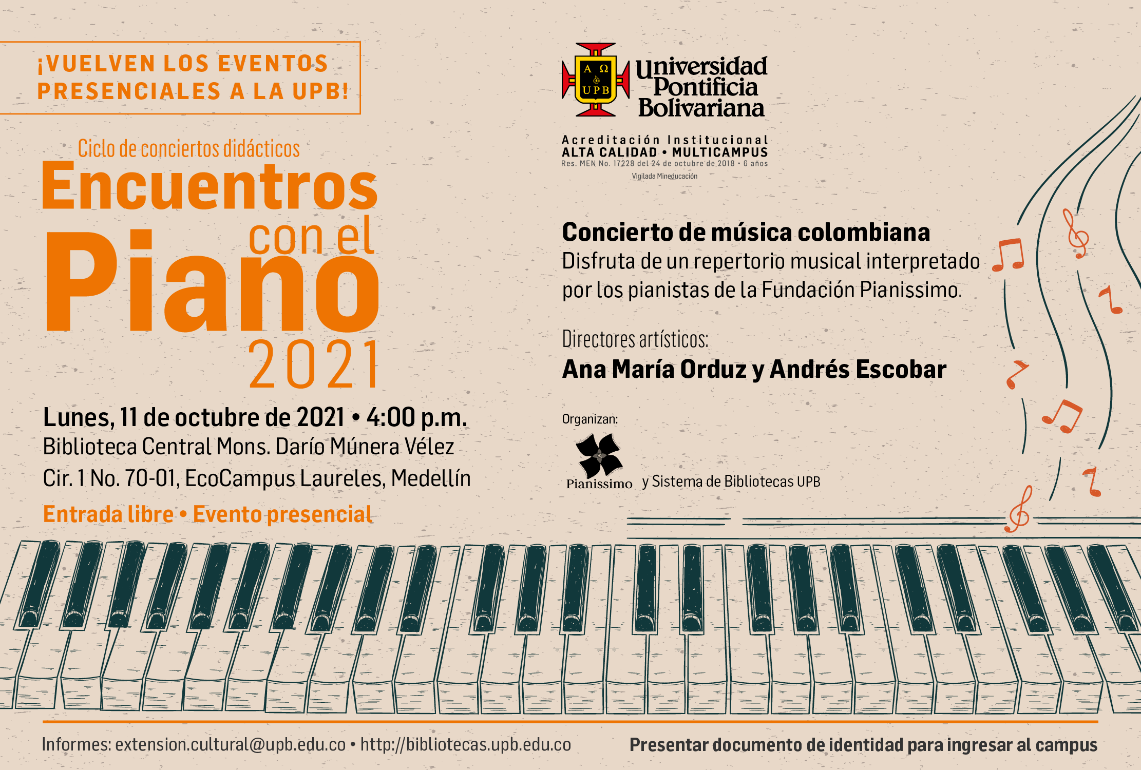 E-card Encuentros con el piano 2021