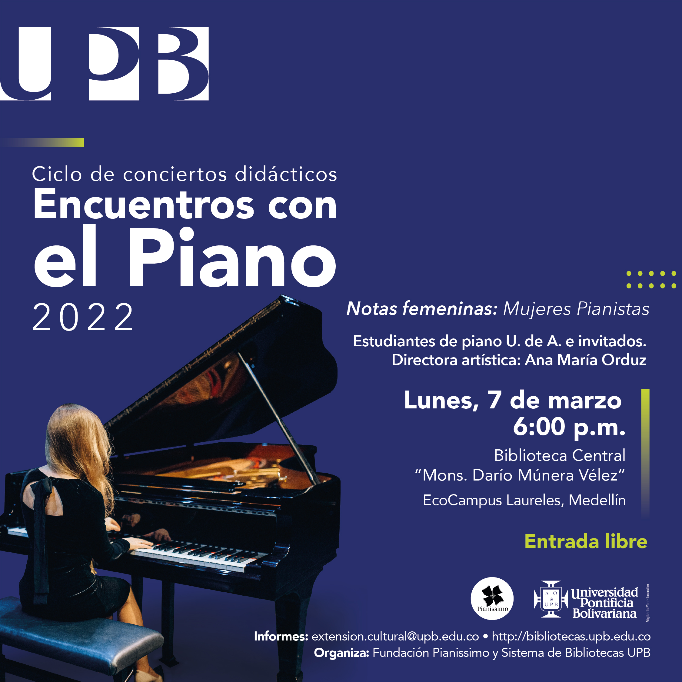 Piezas Encuentros con el piano 2022_Marzo