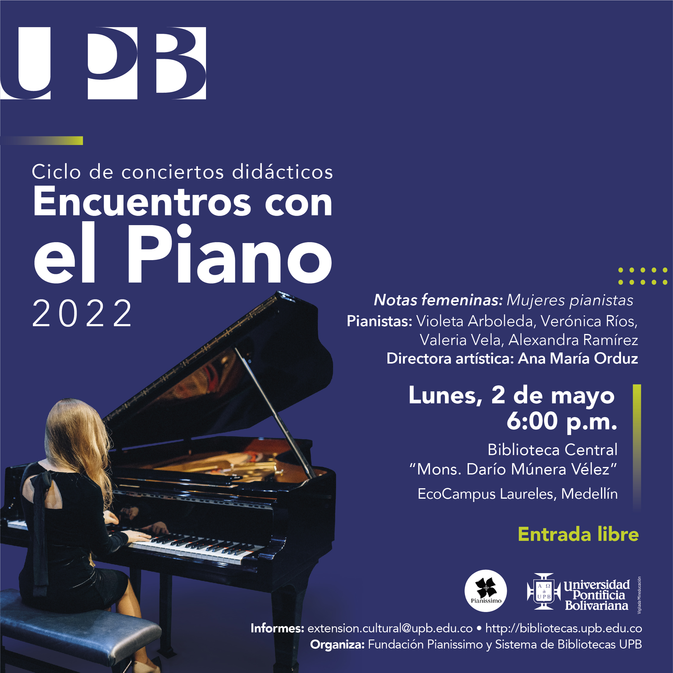 Piezas Encuentros con el piano 2022_Mayo
